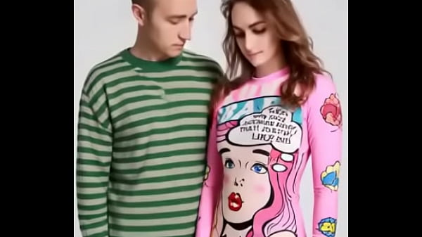 guy touching ai model’s pink rash guard